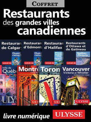 cover image of Restaurants des Grandes Villes Canadiennes
